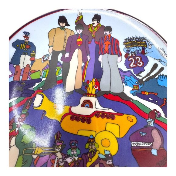 Beatles Yellow Submarine All Together Now Gartlan Plate Artist Remarque 24k Gold - Picture 3 of 8
